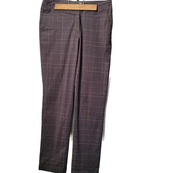 Slazenger Women's Golf Pants Sz 4 Polyester Spandex Stretch Check Gray - Picture 11 of 11